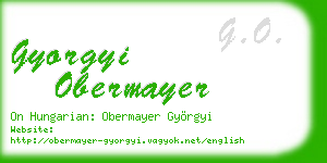 gyorgyi obermayer business card